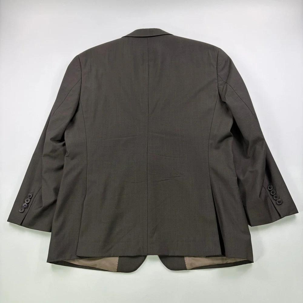 Hugo Boss Pasolini/Movie Blazer Mens 40R Brown Guabello Super 130s Wool USA